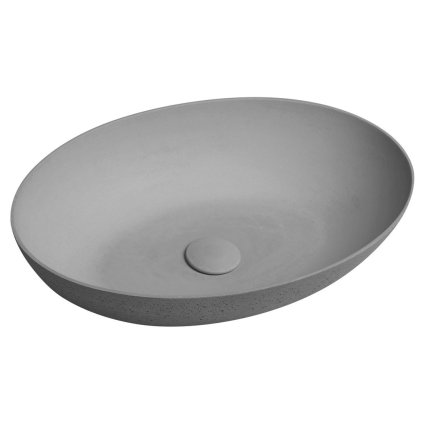 Sapho, chiuveta de blat din beton FORMIGO, 60x40cm, gri, FG217