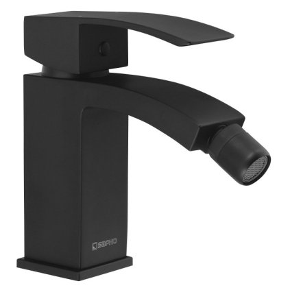 Sapho, baterie pentru bideu GINKO 35, fără priză, negru mat, 1101-03B