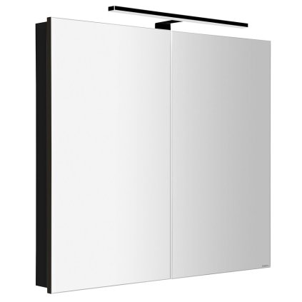 Sapho, galerie GRETA cu iluminare LED, 81x70x14cm, mat negru, GR085-0035