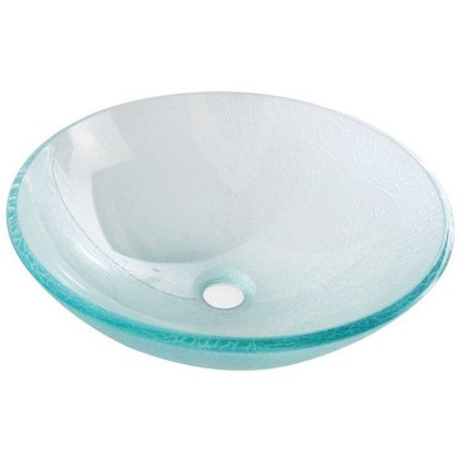 Sapho, chiuvetă din sticlă ICE diametru 42 cm, 2501-04
