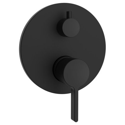 Sapho, baterie de duș ascunsă ICONIC, 2 ieșiri, negru mat, AF042B