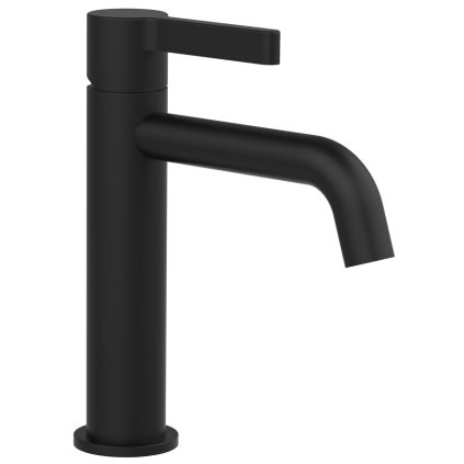 Sapho, Baterie de lavoar de sine stătătoare ICONIC fără priză, negru mat, AF002B