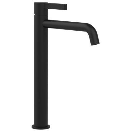 Sapho, Baterie de lavoar de sine stătătoare ICONIC fără priză, înalt, negru mat, AF006B