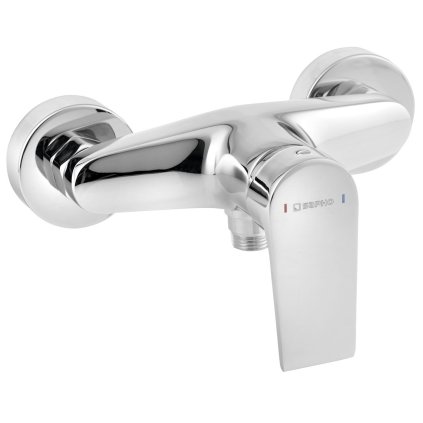 Sapho, baterie de duș montată pe perete KAI, crom, KA11