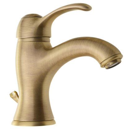 Sapho, baterie chiuveta KIRKÉ pe piedestal cu evacuare, bronz, KI02B