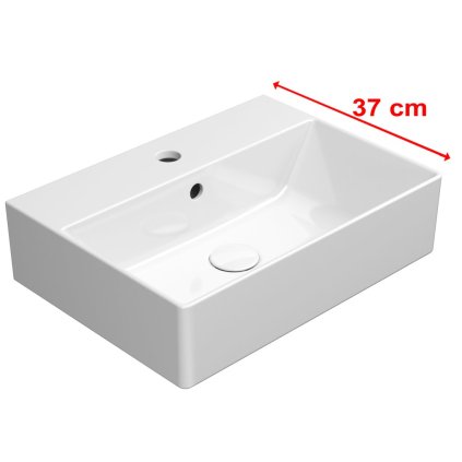 Sapho, chiuveta ceramica KUBE X 50x37 cm, alb ExtraGlaze, 9447111