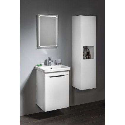 Sapho, Set de baie ELLA 50, 1x usa, stanga, alb, KSET-073