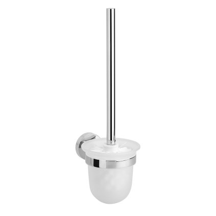 Sapho, perie WC LARISSA, sticla de lapte, crom, WS008