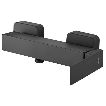 Sapho, Baterie de duș LATUS de perete, negru mat, 1102-71B