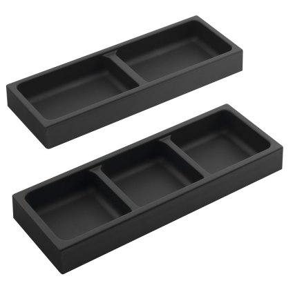 Sapho, organizator lateral LINDO, set de 2, 114x36x323 mm, plastic, antracit, LD002