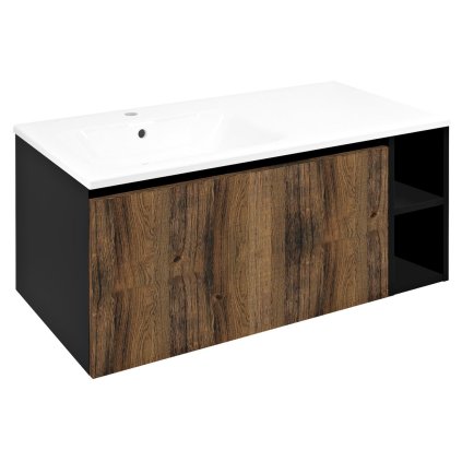 513244 sapho lorea skrinka s umyvadlom 101x46x51 5cm 80 20cm lava dub collingwood cierna matna le080 1935 l 03
