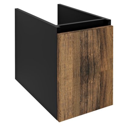 Sapho, dulap inferior LOREA cu usa 30x44x51.2cm, dreapta/stânga, stejar collingwood/negru mat, LE030-1935