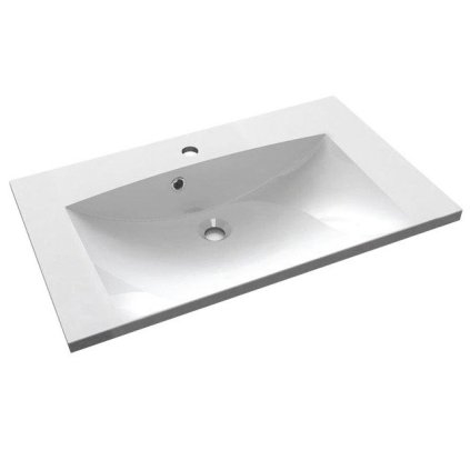 Sapho, lavoar MARIA 75x46cm, marmura turnata, alba, MA075