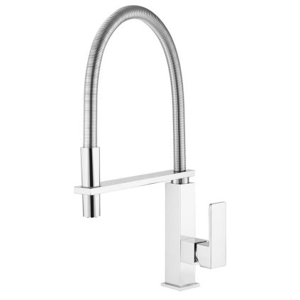 Sapho, baterie pentru chiuvetă de sine stătătoare MAYA cu spray, crom, MA780