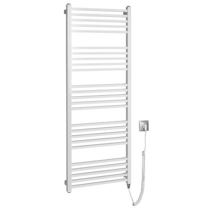 Sapho, element de încălzire electric METRO-E, drept, 500x1340 mm, 500 W, alb, ME513
