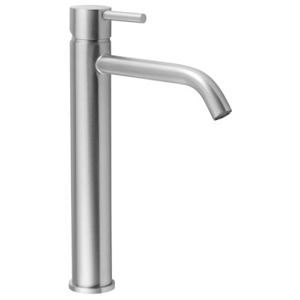 Sapho, robinet de lavoar vertical MINIMAL, înalt fără priză, oțel inoxidabil, MI202