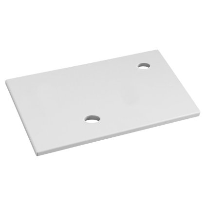 Sapho, blat MINOR sub chiuveta 40x22cm, baterie chiuveta dreapta, marmura turnata, alb, MR405