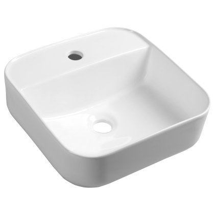 Sapho, chiuveta din ceramica MOLVENO 39,5x14x39,5 cm, deasupra, AR453