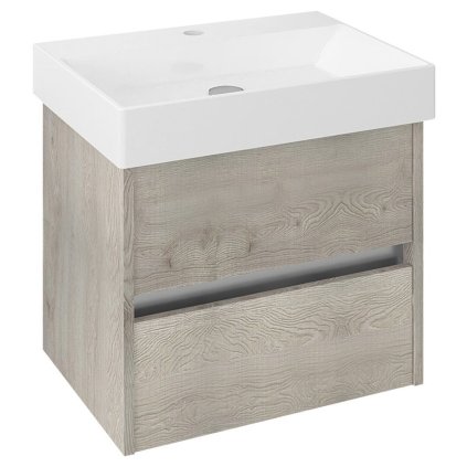 Sapho, dulap lavoar NIRONA 57x51,5x43cm, stejar Mocca (NR061), NR060-1212