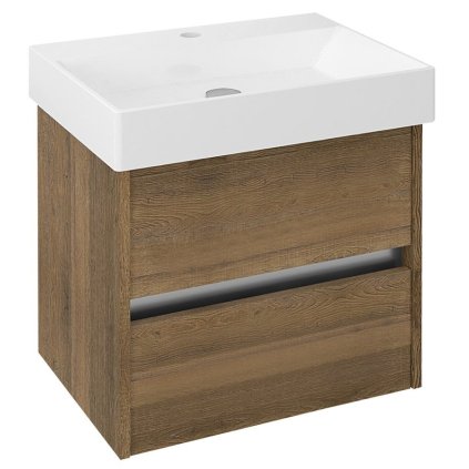 Sapho, dulap lavoar NIRONA 57x51,5x43cm, stejar Sherwood (NR062)