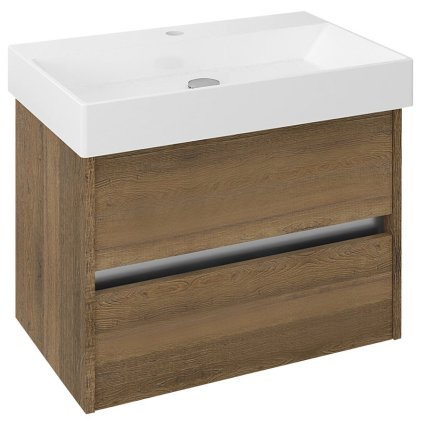 Sapho, dulap chiuveta NIRONA 67x51,5x43cm, stejar Sherwood (NR072)