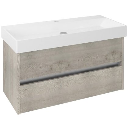 Sapho, dulap lavoar NIRONA 95x51,5x43cm, stejar Mocca (NR101), NR100-1212