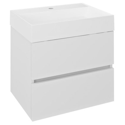 Sapho, dulap lavoar ODETTA 57x50x43,5cm, alb lucios, DT060-3030