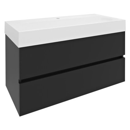 Sapho, dulap lavoar ODETTA 95x50x43,5cm, antracit mat, DT100-3434