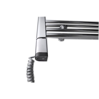 Sapho, tijă de încălzire ONE D cu termostat, 600 W, stânga, crom, ONE-DL-C-600