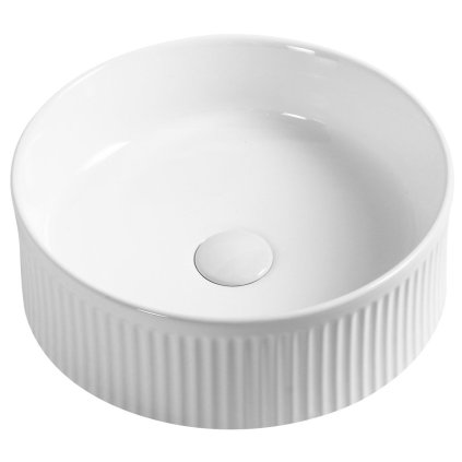 Sapho, chiuveta de blat din ceramica PICOBELLO diametru 37cm, alb, AR484