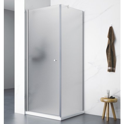 Sapho, paravan de dus PILOT patrat 700x700 mm, sticla caramida, PT070-01