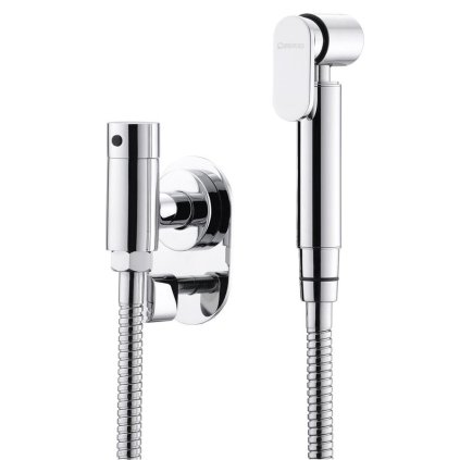 Sapho, robinet pentru bideu ascuns cu regulator de temperatură și spray pentru bideu, crom, JS121-01