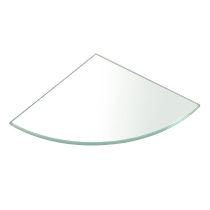 Sapho, Raft de colț, sfert de cerc 200x200x8mm, sticlă transparentă, 23487