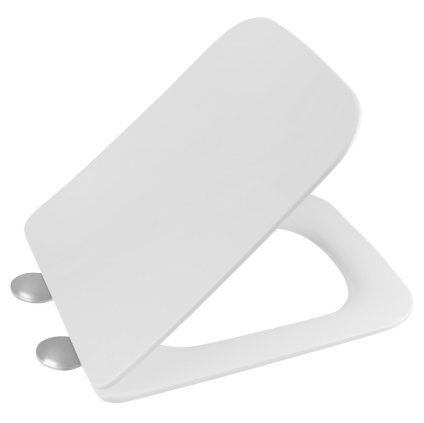 Scaun WC Sapho, PORTO, SLIM, Soft Close, alb, PZS102