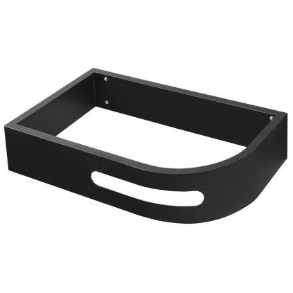 Sapho, consola PULSE cu suport pentru prosoape, stanga, mat negru, BM752-CL