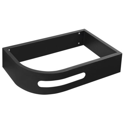 Sapho, consola PULSE cu suport pentru prosoape, dreapta, mat negru, BM658-CP