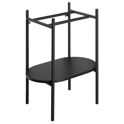 Sapho, constructie PUNO sub chiuveta 550x780x360, mat negru, SKA570-2