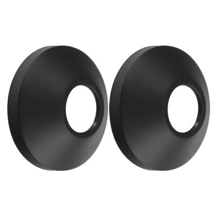 Sapho, Rozete 68/26mm inaltime 25mm, conic, negru, pereche, RS276
