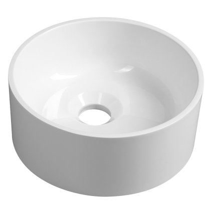 420795 sapho sanna gulate umyvadlo na dosku pr 25cm liaty mramor biela sa250