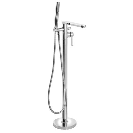 Sapho, baterie de baie SEMA cu racord la podea, 860 mm, crom, ZU420