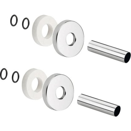 Sapho, Set rozete de acoperire, crom, CP6035