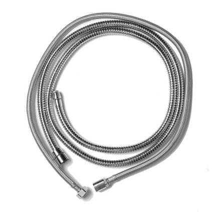 Sapho, SET furtun de duș pentru robinet pe marginea căzii, F1/2'- F1/2', 275 cm, crom, FLE18