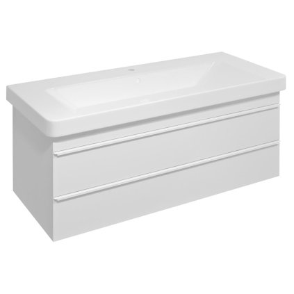 Sapho, dulap lavoar SITIA 101,4x50x43,4cm, 2x sertare, alb mat, SI105-3131