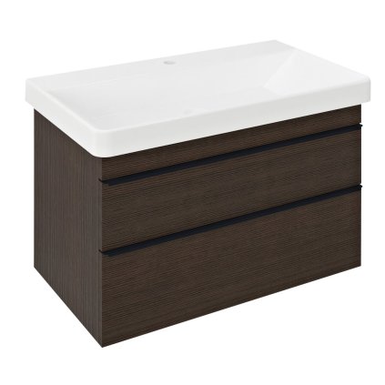 Sapho, dulap lavoar SITIA 75,6x50x44,2cm, 2x sertare, pin rustic, SI080-1616