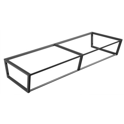 Sapho, SKA Construcție sub chiuvetă/sub blat, 1200x200x460mm, mat negru, SKA204
