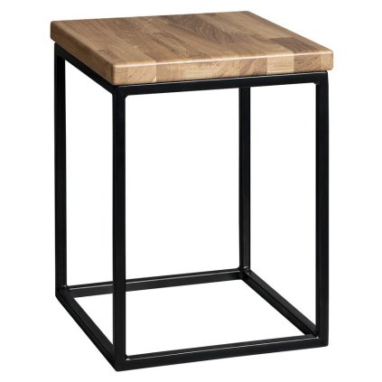 Sapho, Scaun SKA 30x41x30cm (SKA401), negru mat/stejar, SKA190
