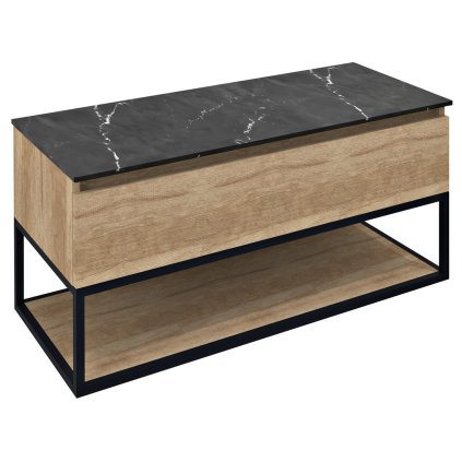 Sapho, dulap lavoar SKARA 100x50x45cm, negru mat/stejar alabama, CG009-2222