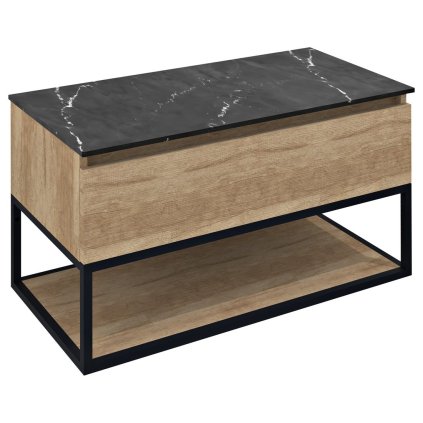290550 8 sapho skara umyvadlova skrinka 90x50x45cm cierna mat dub alabama cg006 2222