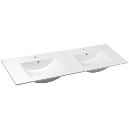 Sapho, chiuveta dubla ceramica SLIM 150x46cm, mobila, 1601-150