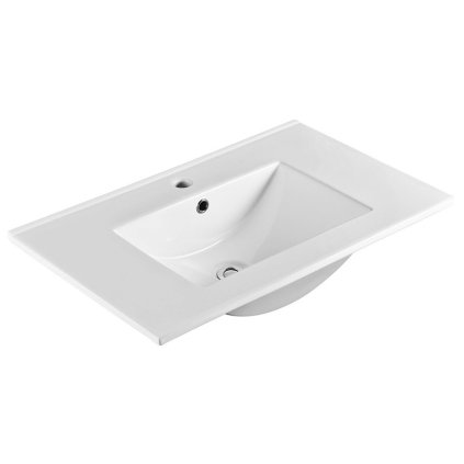Sapho, chiuveta SLIM ceramica, mobila, 70x46cm, alb, 1601-70
